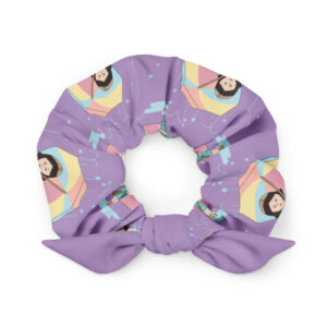 Polly Pocket Vibes – Retro Bow Scrunchie (Because your hair deserves a tiny bit of magic.)