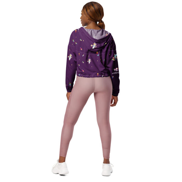 Women’s cropped windbreaker Antidepressants by Olga Schembri - Image 4