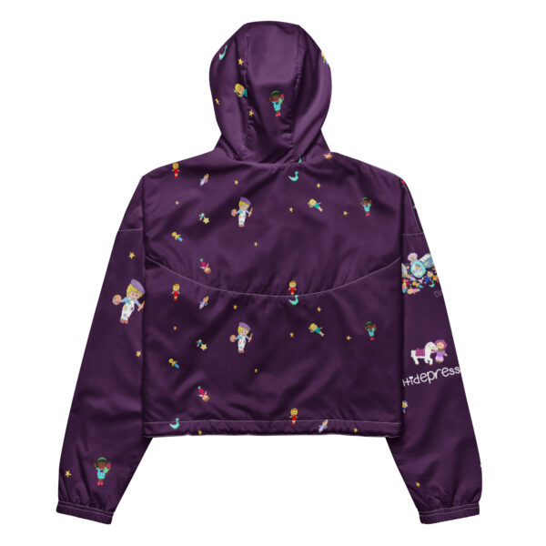Women’s cropped windbreaker Antidepressants by Olga Schembri - Image 8