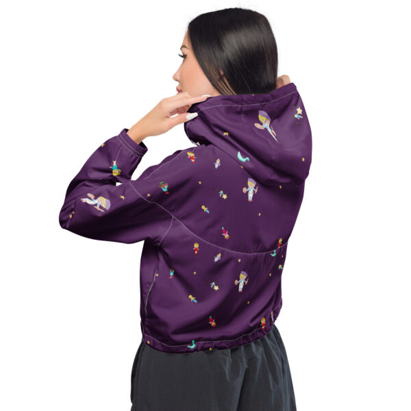 Women’s cropped windbreaker Antidepressants by Olga Schembri - Image 12